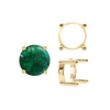 ITI NYC Four Prong Round Single Base Settings With Straight Wire Prongs in 14K Gold (2.00 mm - 8.00 mm)