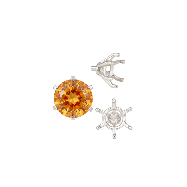 ITI NYC Round Six Prong Heavy Settings in Sterling Silver (4.00 mm - 9.50 mm)