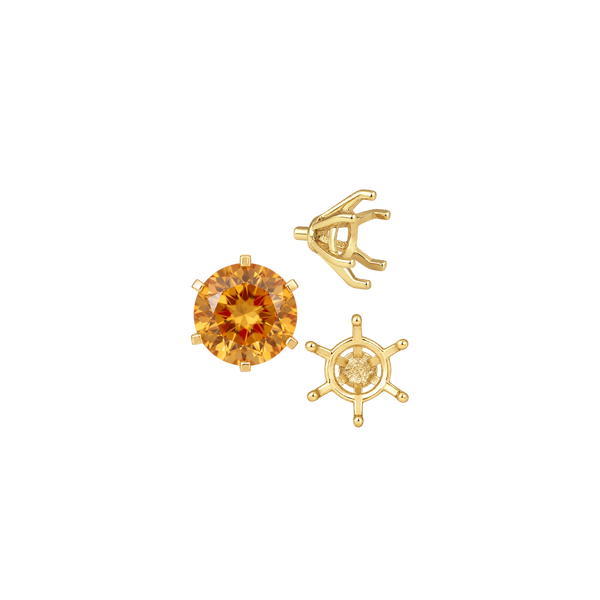 ITI NYC Round Six Prong Heavy Settings in 14K Gold (4.00 mm - 9.50 mm)