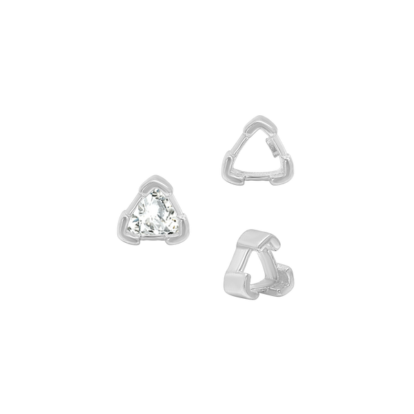 ITI NYC V-End Trillion Shape Single Wire Settings in 14K Gold (3.00 mm - 10.00 mm)