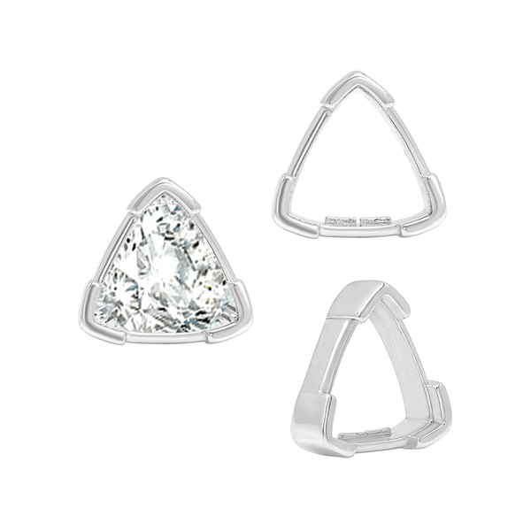 ITI NYC V-End Trillion Shape Single Wire Settings in 14K Gold (3.00 mm - 10.00 mm)