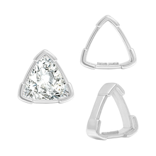 Load image into Gallery viewer, ITI NYC V-End Trillion Shape Single Wire Settings in 14K Gold (3.00 mm - 10.00 mm)
