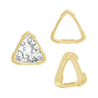 ITI NYC V-End Trillion Shape Single Wire Settings in 14K Gold (3.00 mm - 10.00 mm)