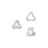 ITI NYC V-End Trillion Shape Single Wire Settings in Sterling Silver (3.00 mm - 10.00 mm)