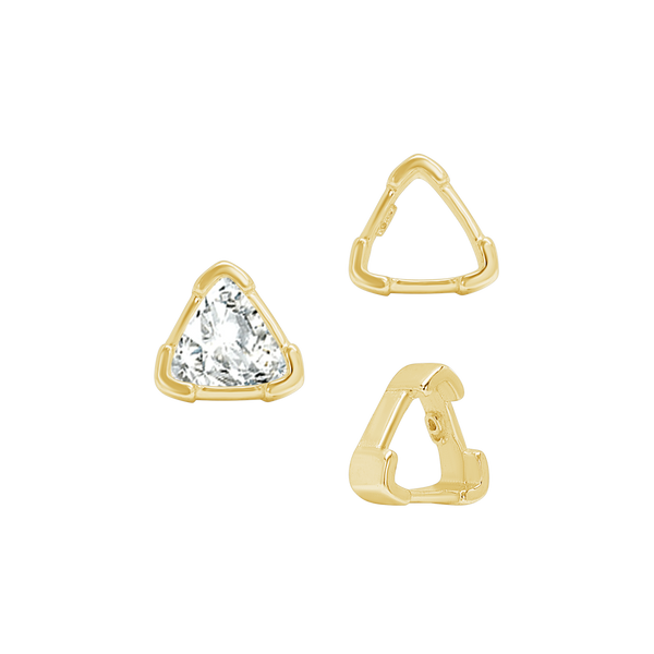 ITI NYC V-End Trillion Shape Single Wire Settings in 14K Gold (3.00 mm - 10.00 mm)