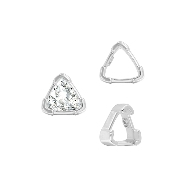 ITI NYC V-End Trillion Shape Single Wire Settings in 14K Gold (3.00 mm - 10.00 mm)