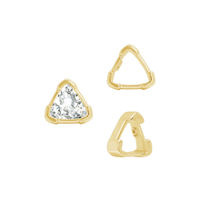 Load image into Gallery viewer, ITI NYC V-End Trillion Shape Single Wire Settings in 14K Gold (3.00 mm - 10.00 mm)
