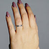 Scroll Edge Stackable Ring in Sterling Silver