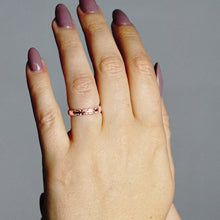 Load image into Gallery viewer, Scroll Edge Stackable Ring in Sterling Silver
