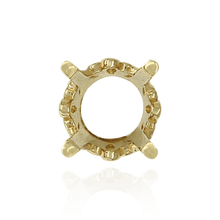 Load image into Gallery viewer, ITI NYC Four Prong Round Filigree Settings in 14K Gold (3.00 mm - 22.00 mm)
