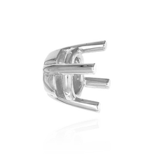 Load image into Gallery viewer, ITI NYC Four Prong Round Heavy Tapered Wire Basket Settings in 14K Gold (4.00 mm - 10.00 mm)
