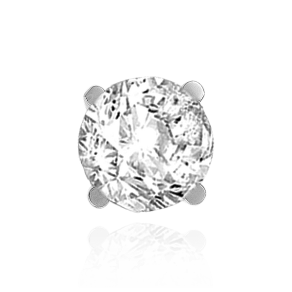 ITI NYC Four Prong Round Heavy Tapered Wire Basket Settings in Sterling Silver (4.00 mm - 10.00 mm)