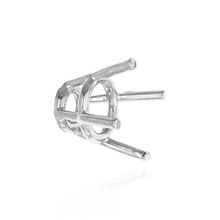 Load image into Gallery viewer, ITI NYC Four Prong Round High Tapered Wire Basket Settings in 18K Gold (4.50 mm - 11.50 mm)
