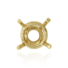 Load image into Gallery viewer, ITI NYC Four Prong Round High Tapered Wire Basket Settings in 18K Gold (4.50 mm - 11.50 mm)
