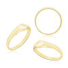 Round Signet Rings in 14K Yellow Gold (5 mm)