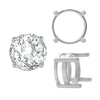 ITI NYC Four Prong Round Flat Wire Basket Settings in Sterling Silver (2.00 mm - 9.25 mm)