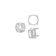 Load image into Gallery viewer, ITI NYC Four Prong Round Flat Wire Basket Settings in 18K Gold (2.00 mm - 9.25 mm)
