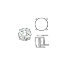 Load image into Gallery viewer, ITI NYC Four Prong Round Flat Wire Basket Settings in 14K Gold (2.00 mm - 9.25 mm)
