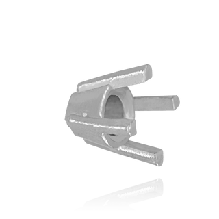 ITI NYC Four Prong Round Solid Base Settings in Sterling Silver (4.00 mm - 8.00 mm)