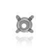 ITI NYC Four Prong Round Solid Base Settings in Sterling Silver (4.00 mm - 8.00 mm)