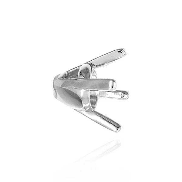 ITI NYC Four Prong Round Tapered Solitaire Settings in 18K Gold (5.00 mm - 17.50 mm)