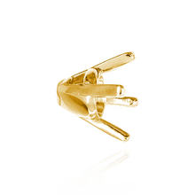 Load image into Gallery viewer, ITI NYC Four Prong Round Tapered Solitaire Settings in 14K Gold (4.00 mm - 17.50 mm)
