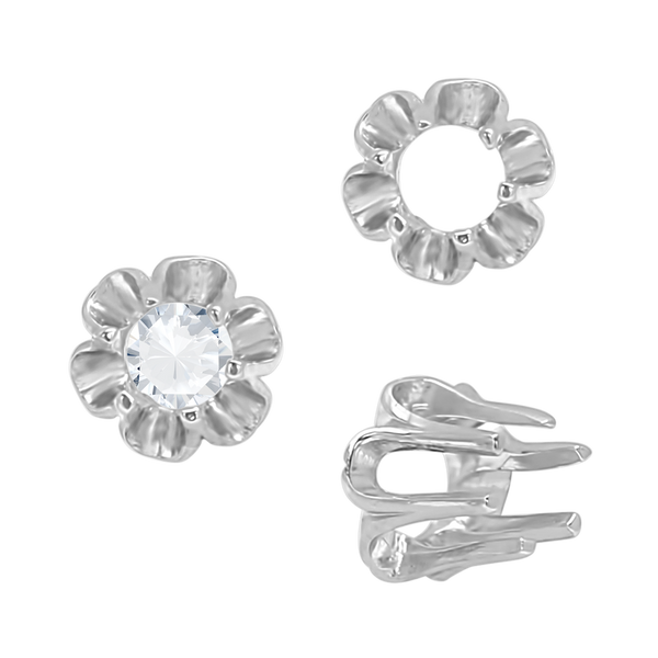 ITI NYC Six Prong Round Scalloped Settings in Sterling Silver (1.30 mm - 5.20 mm)