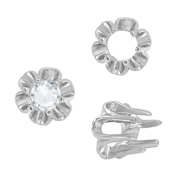 ITI NYC Six Prong Round Scalloped Settings in Sterling Silver (1.30 mm - 5.20 mm)