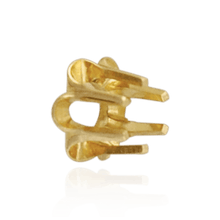 Load image into Gallery viewer, ITI NYC Six Prong Round Scalloped Settings in 14K Gold (1.30 mm - 5.20 mm)
