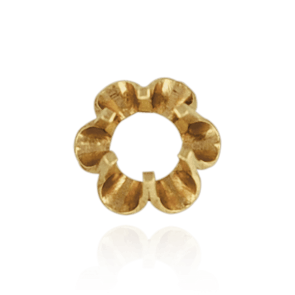 ITI NYC Six Prong Round Scalloped Settings in Sterling Silver (1.30 mm - 5.20 mm)