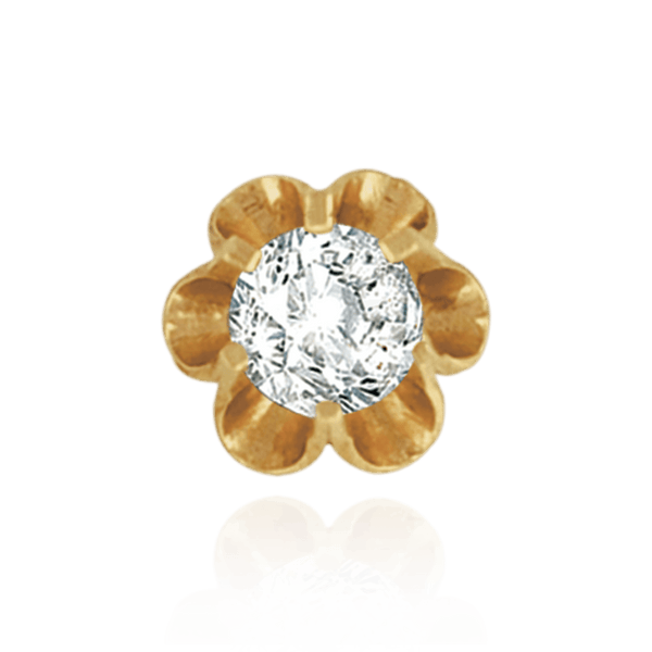 ITI NYC Six Prong Round Scalloped Settings in Sterling Silver (1.30 mm - 5.20 mm)