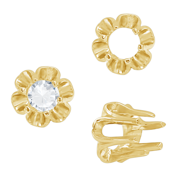 ITI NYC Six Prong Round Scalloped Settings in 14K Gold (1.30 mm - 5.20 mm)