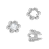 ITI NYC Six Prong Round Scalloped Settings in Sterling Silver (1.30 mm - 5.20 mm)
