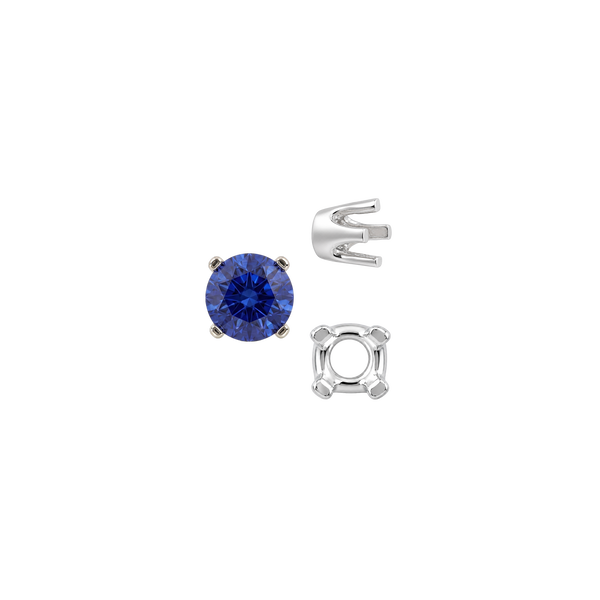 ITI NYC Four Prong Round Standard Settings in 14K Gold (2.50 mm - 8.00 mm)
