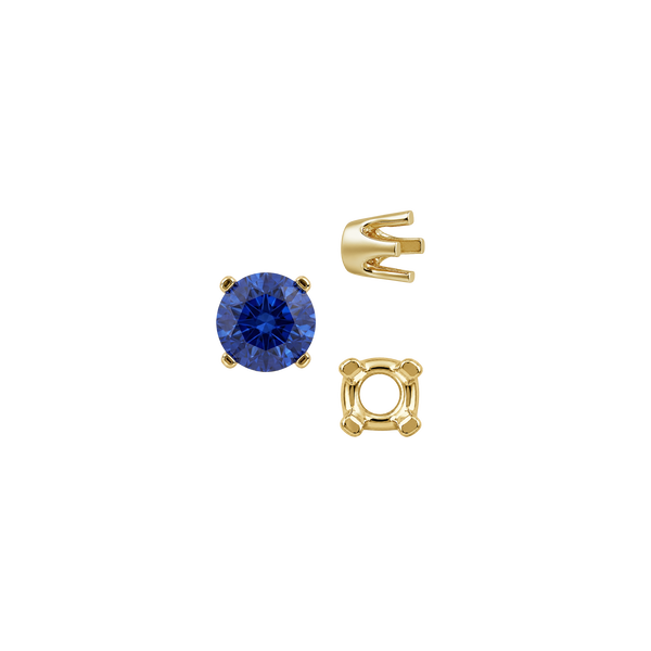 ITI NYC Four Prong Round Standard Settings in 14K Gold (2.50 mm - 8.00 mm)