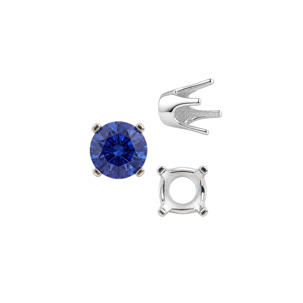 ITI NYC Four Prong Round Standard Settings in 14K Gold (2.50 mm - 8.00 mm)