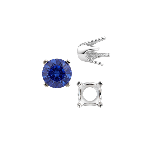 ITI NYC Four Prong Round Standard Settings in 14K Gold (2.50 mm - 8.00 mm)