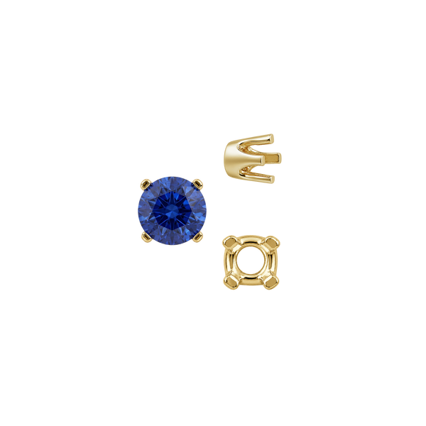 ITI NYC Four Prong Round Standard Settings in 14K Gold (2.50 mm - 8.00 mm)