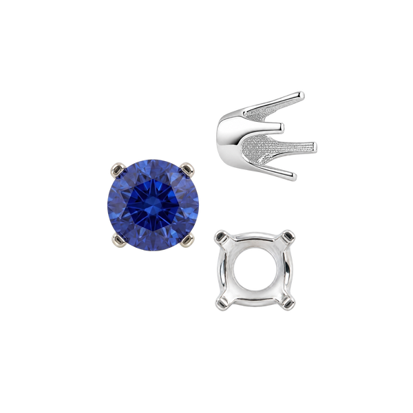 ITI NYC Four Prong Round Standard Settings in 14K Gold (2.50 mm - 8.00 mm)