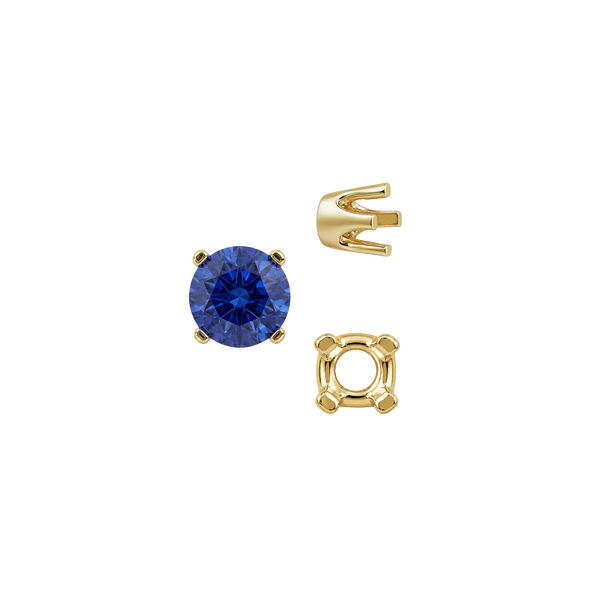 ITI NYC Four Prong Round Standard Settings in 14K Gold (2.50 mm - 8.00 mm)