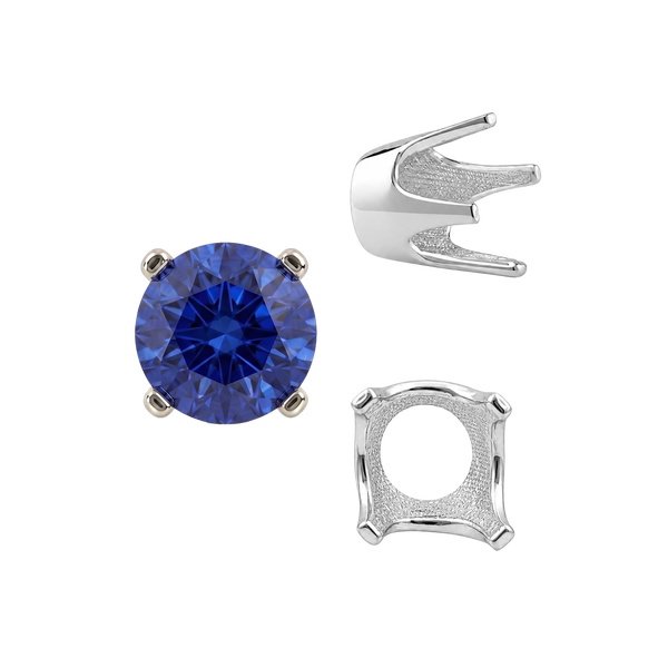 ITI NYC Four Prong Round Standard Settings in 14K Gold (2.50 mm - 8.00 mm)