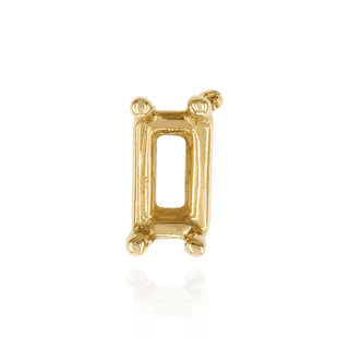 ITI NYC Straight Baguette Wire Basket Settings in 14K Gold (2.00 x 1.50 mm - 6.50 x 3.50 mm)