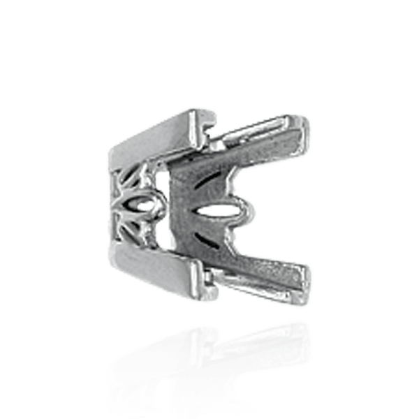 ITI NYC V-End Square Filigree Settings in 14K Gold (4.00 mm - 8.50 mm)