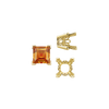 ITI NYC V-End Square Filigree Settings in 14K Gold (4.00 mm - 8.50 mm)