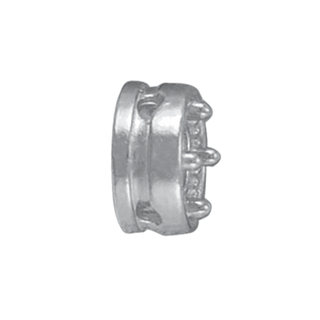 ITI NYC Round Fancy Heavy Sliders in Sterling Silver (3.60 mm - 7.25 mm)