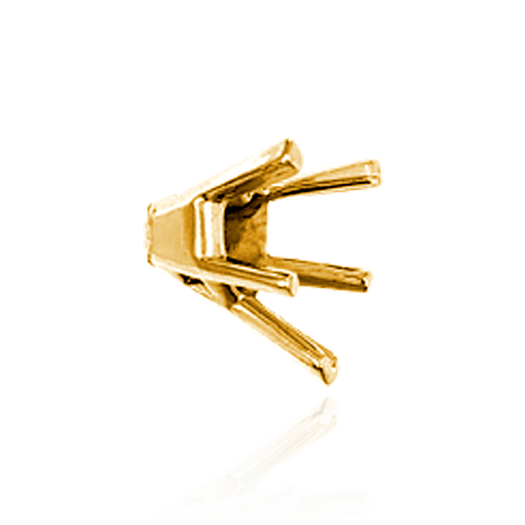 ITI NYC V-End Heart Shape Solitaire Settings in 14K Gold (4.00 x 4.00 mm - 11.50 x 10.25 mm)