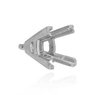 ITI NYC V-End Square Solitaire Settings With Peg in Platinum (4.50 mm - 12.00 mm)