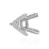 ITI NYC V-End Square Solitaire Settings With Peg in Platinum (4.50 mm - 12.00 mm)