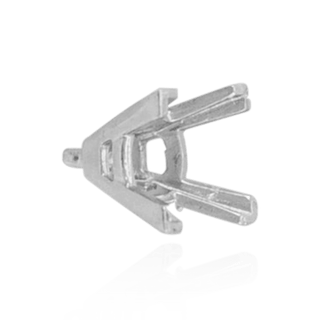ITI NYC V-End Square Solitaire Settings With Peg in Platinum (4.50 mm - 12.00 mm)