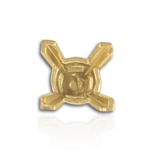 Load image into Gallery viewer, ITI NYC V-End Square Solitaire Settings With Peg in 18K Gold (3.50 mm - 10.00 mm)
